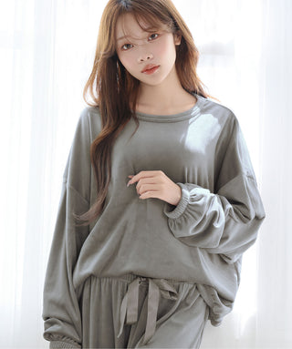 Basic Stretch Soft Fleece Top and Bottom Set