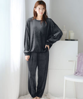 Basic Stretch Soft Fleece Top and Bottom Set