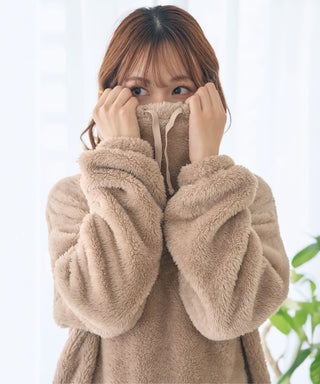 Conjunto de parte superior e inferior de polar que calienta el cuello