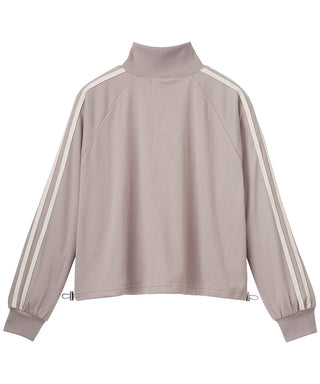 Fleece Half-Zip Side Stripe Stripe Top and Bottom Set