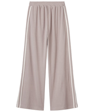 Fleece Half-Zip Side Stripe Stripe Top and Bottom Set