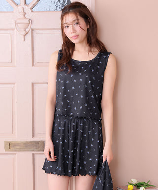 小碎花长袖三件套