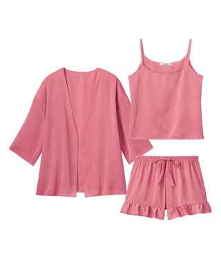 Silky Shorts 3-Piece Set