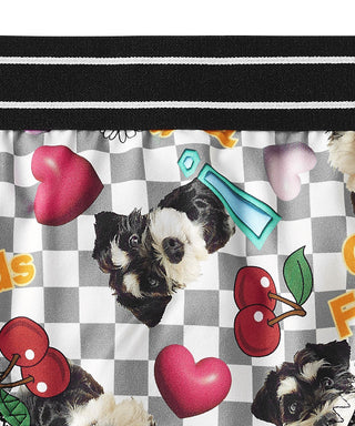 Schnauzer 3D ملصق Bikini