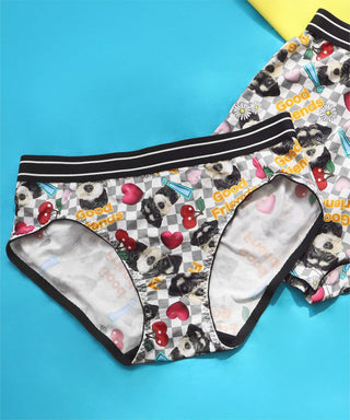 Schnauzer 3D ملصق Bikini