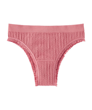 Jacquard Cotton Blend Cheeky Panty