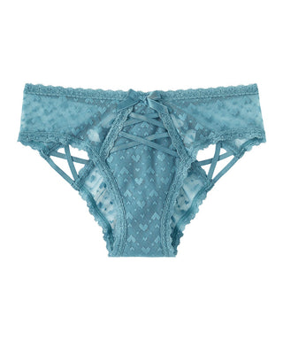 Corazón Tulle Lace-Up Panty descarado