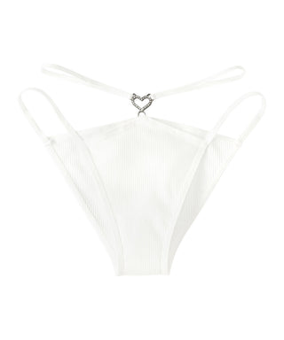 Heart Silver Cheeky Panty