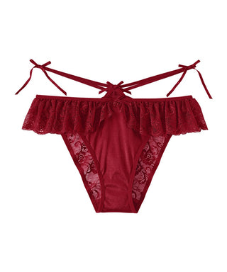 Braguitas atrevidas con cinta de encaje satinado