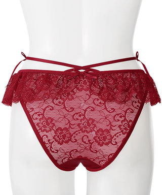 Braguitas atrevidas con cinta de encaje satinado