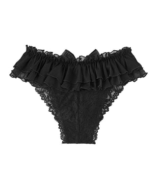 Frill Pearl Ribbon Cheeky Panty