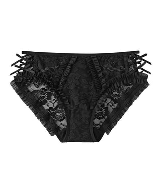 Side Ribbon Cross Bikini Panty