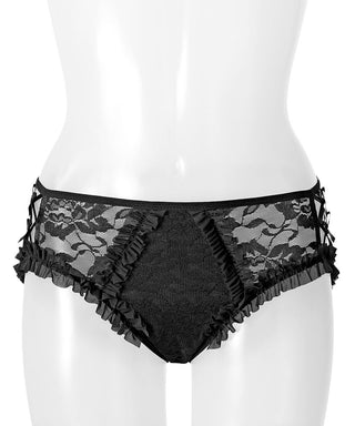 Side Ribbon Cross Bikini Panty