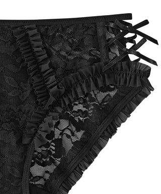 Side Ribbon Cross Bikini Panty