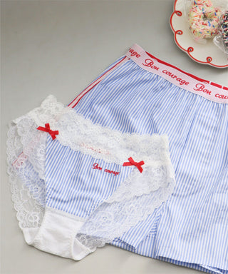 Seluar Dalam Bikini Berjalur Pautan Pasangan