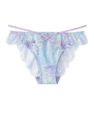 Braguitas atrevidas de encaje color aguamarina de sirena