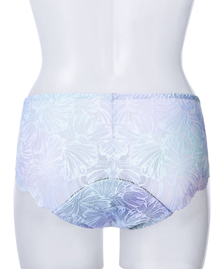 Braguitas de época con encaje color aguamarina de sirena