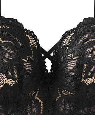 無肩帶 超盛內衣 CHOMORI BRA(R) Demi胸罩與花邊蕾絲