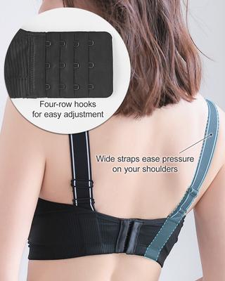 Bra Minimizer Bergaris Tanpa Wayar (Cawan F-G-H)