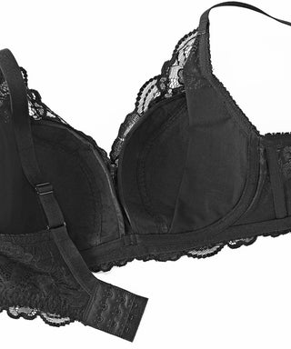Side Slimming Lace Push-Up Bra (F, G, H Cup)