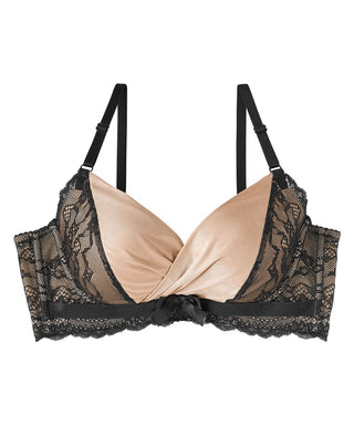 Satinado del lado adelgazante PUSH-UP Sostén