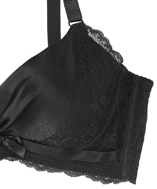 Satin Side Slimming Push-Up Bra (FGH Cup)