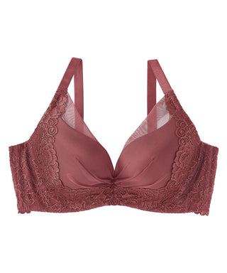 Lace de encaje lateral adelgazante PUSH-UP Bra (Copa FGH)