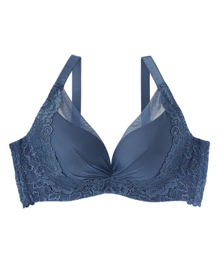 Lace de encaje lateral adelgazante PUSH-UP Bra (Copa FGH)