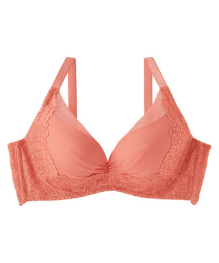 Lace de encaje lateral adelgazante PUSH-UP Bra (Copa FGH)