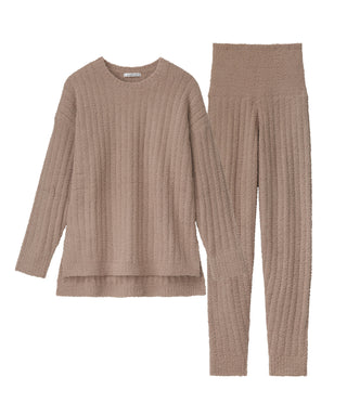 Warm Chenille Knit Top and Bottom Set