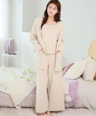 __Conjunto de ropa de estar por casa de 3 piezas de punto de chenilla acogedor