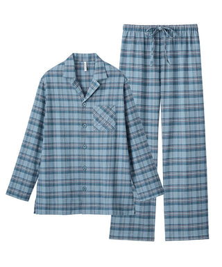 Conjunto de pijama, camisa de franela, parte superior e inferior