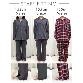 Conjunto de pijama, camisa de franela, parte superior e inferior