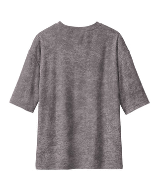 Pile Short Sleeve Top and Bottom Set