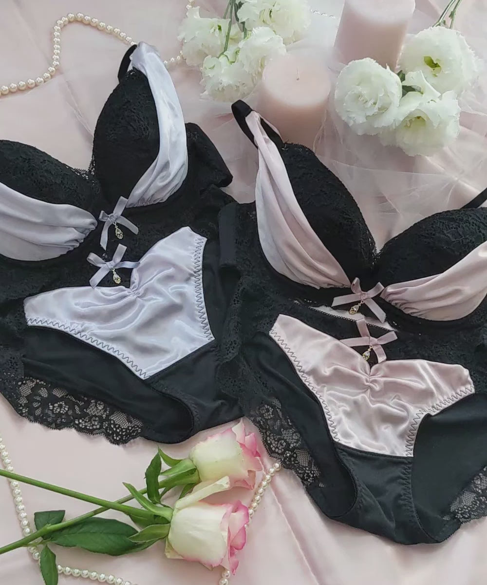 Satin bra and panty lingerie set – Parinmi