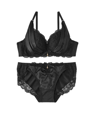 Leg Avenue Sheer Panty with Satin Rhumba in Black FINAL SALE NORMALLY $20 -  Busted Bra Shop