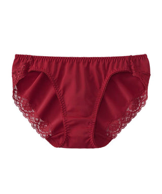 Buy ARUBA Women's Elegant Lace Bra & Panty Set - Red & Black at