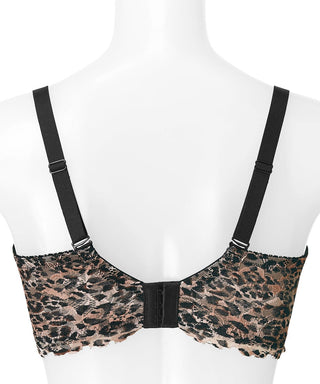 Leopard Side Slimming Lace Push-Up Bra (FGH Cup)