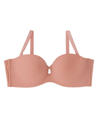 Lorelm Strapless Bra Supported Push-up Underwire Strapless Padded