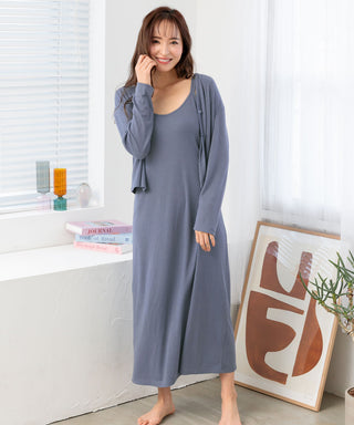 Long Sleeve 2-piece Dress Set with Cups