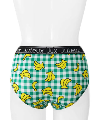 Gingham Check and Fruits Bikini Panty