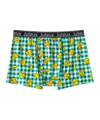 Gingham Check and Fruits Boxer (Men's)