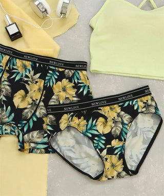 Hibiscus Design Print Bikini Panty