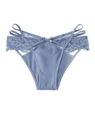 Ilusion Women's Lace Cheeky Panty in Blue (71078011), Size Medium
