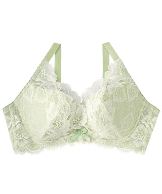 Side Slimming Lace Push-Up Bra (F, G, H Cup)