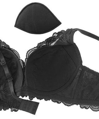 Side Slimming Lace Push-Up Bra (D85, E85)