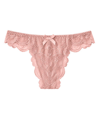 Show Off Eyelash Lace Cheeky Underwear Women's Luminous Rose L