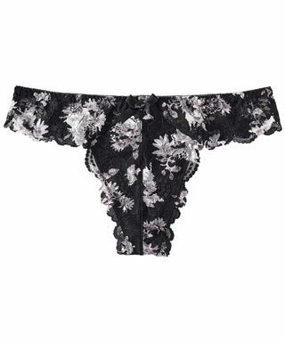 Monotone Flower Thong Panty