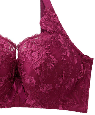 Rose Lace High Side Slim Bra  (FGH Cup)