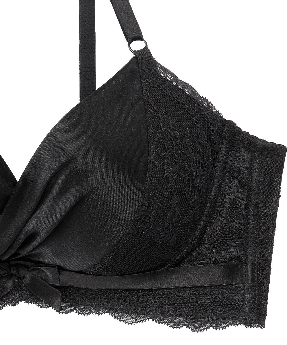 Satin Side Slimming Push-Up Bra | aimerfeel